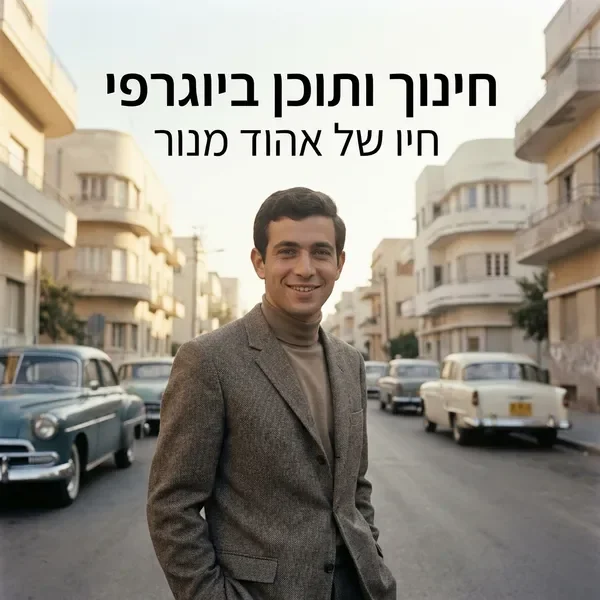 אהוד מנור בצעירותו